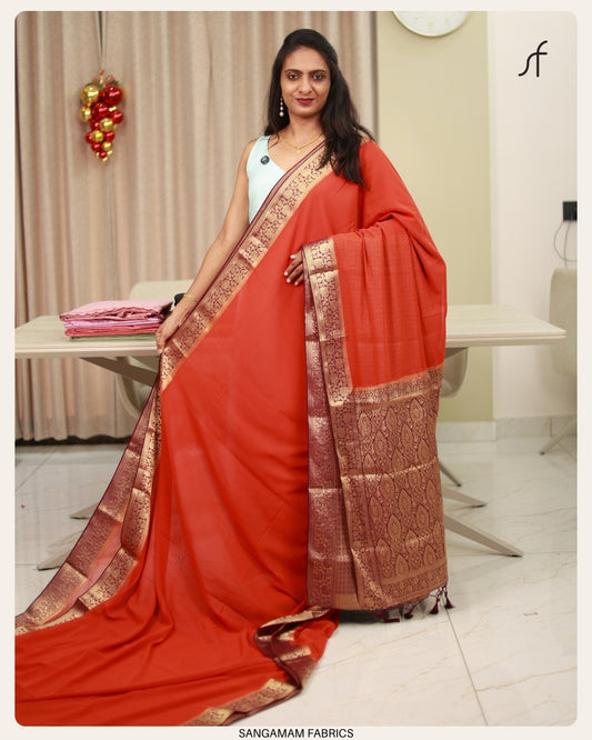 GEORGETTE BANARASI SAREE