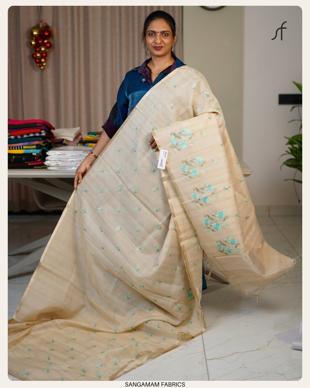 NET COTTA SAREE