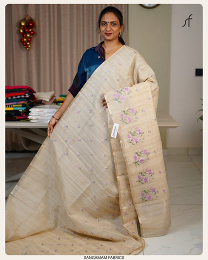 NET COTTA SAREE