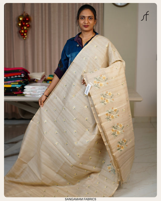 NET COTTA SAREE