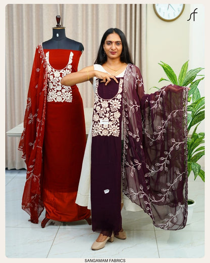 CHIKKANKARI GEORGETTE SALWAR SUIT
