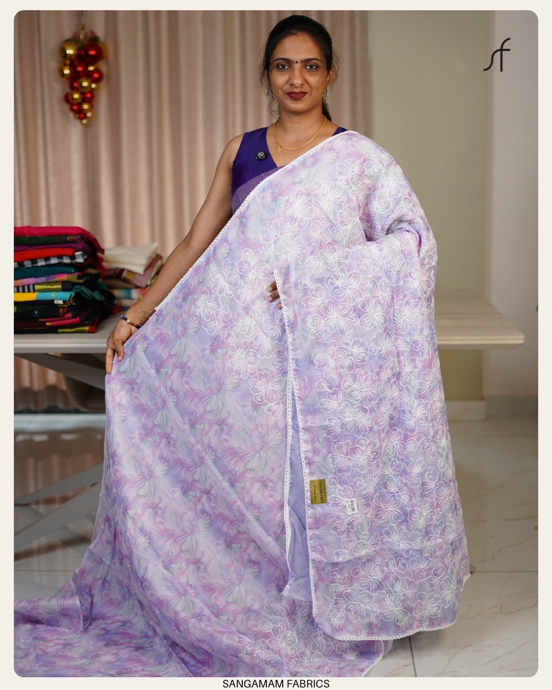 NET COTTA SAREE