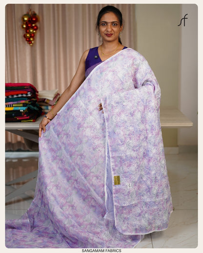 NET COTTA SAREE