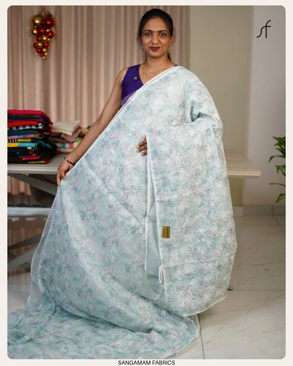 NET COTTA SAREE