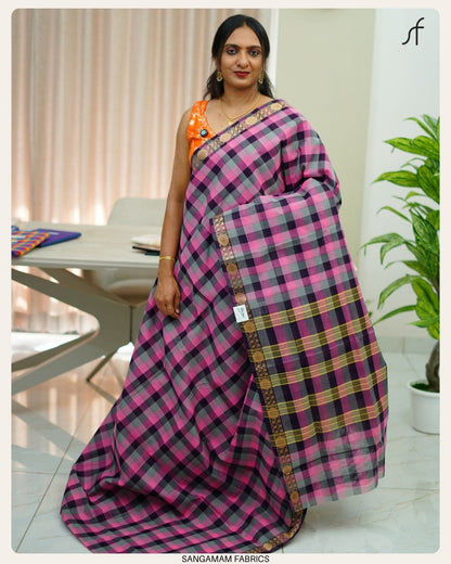 MADRAS CHECK COTTON SAREE
