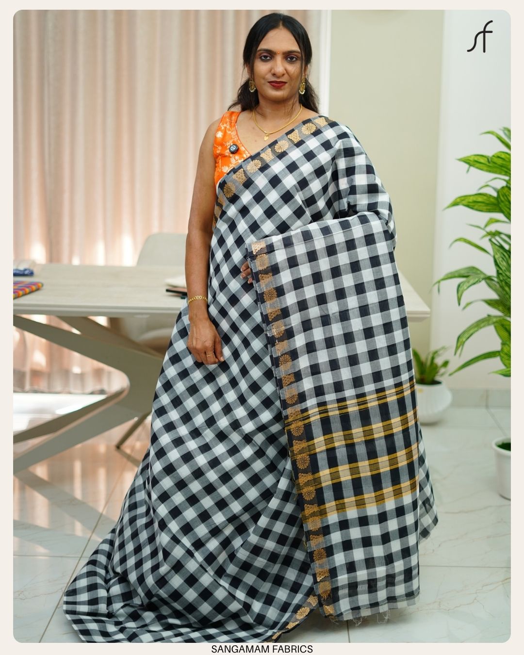MADRAS CHECK COTTON SAREE