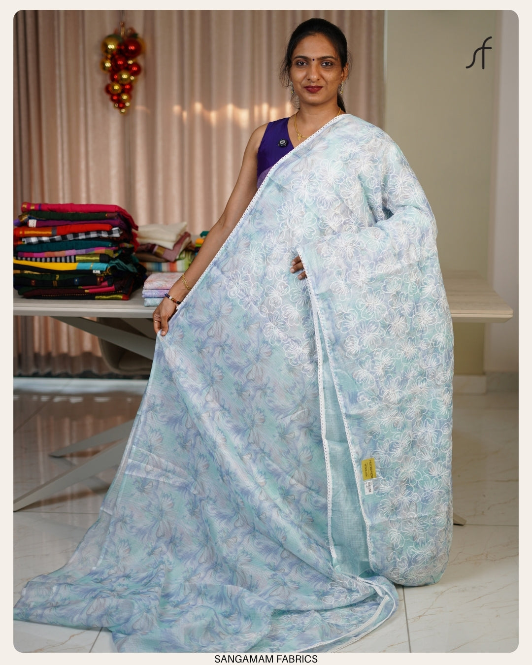 NET COTTA SAREE