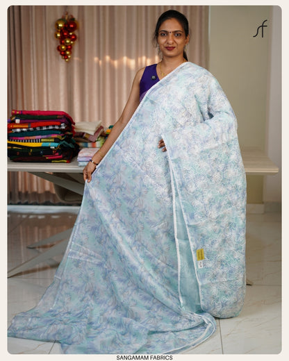 NET COTTA SAREE