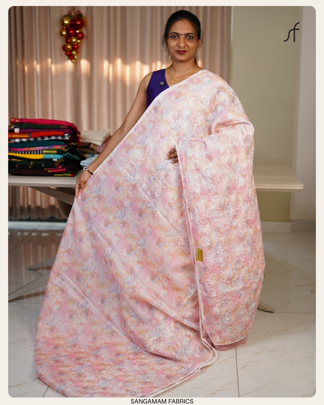 NET COTTA SAREE