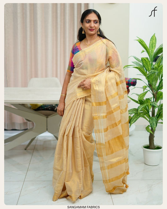 MULL TISSUE SAREE