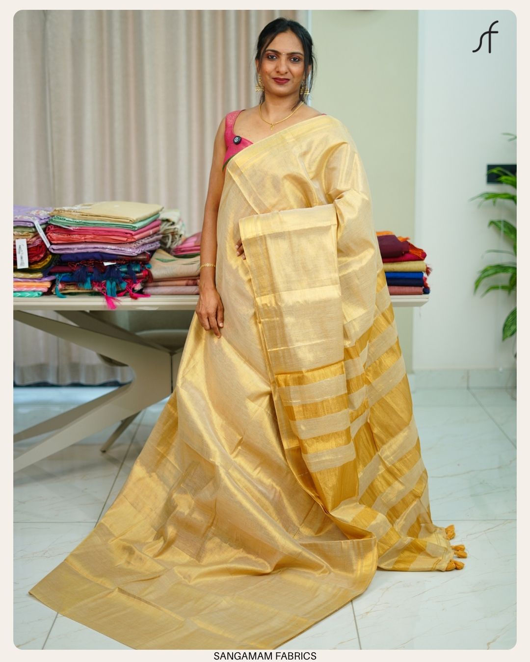 TISSUE MULL COTTON SAREE