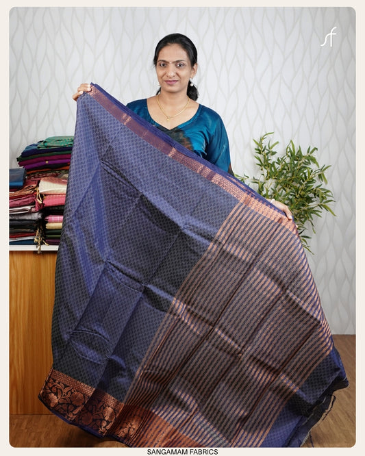 EMBOSSED PATTEN SEMI SILK SAREE
