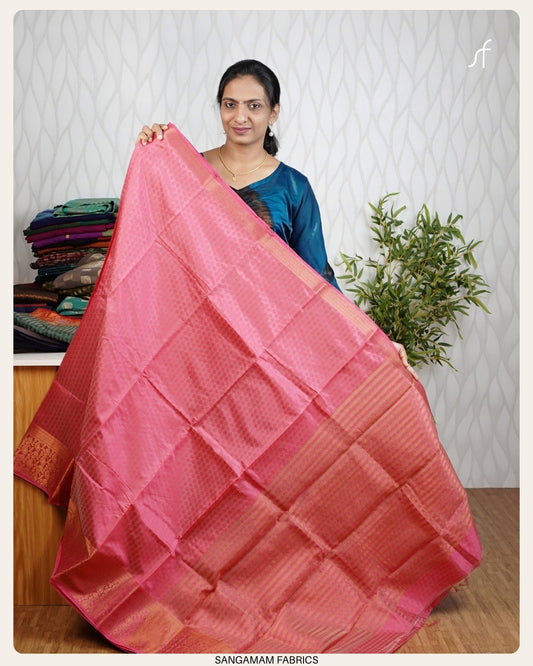 EMBOSSED PATTEN SEMI SILK SAREE