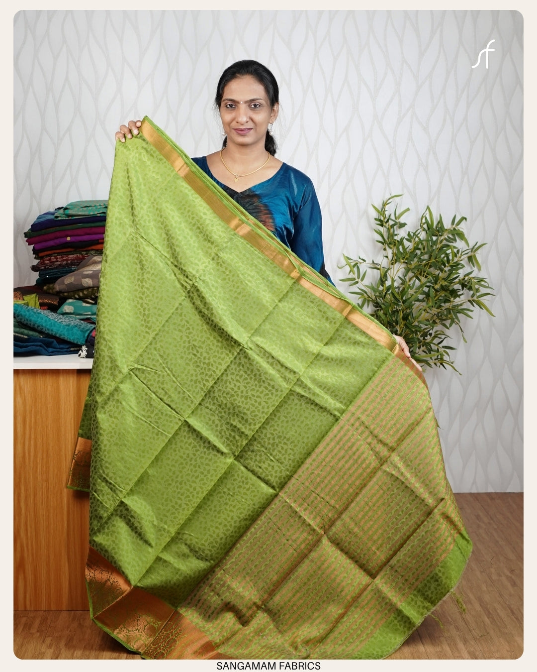 EMBOSSED PATTEN SEMI SILK SAREE