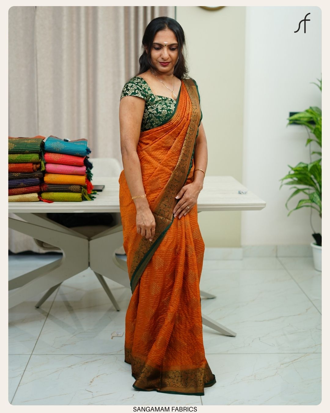 KOLAM DESIGN BANARASI SAREE