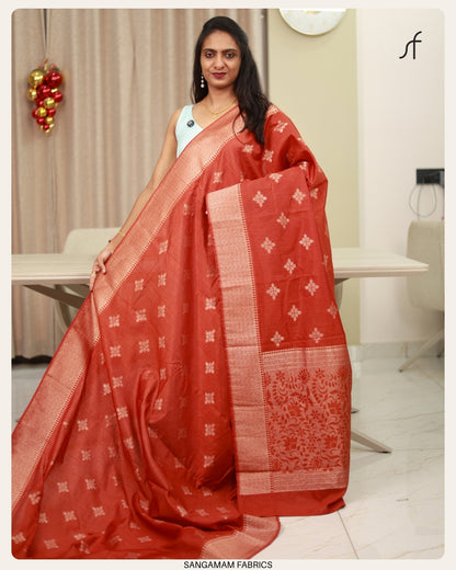 SEMI JUTE BANARASI SAREE