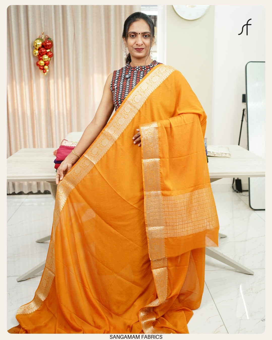 GEOGETTE BANARASI SAREE