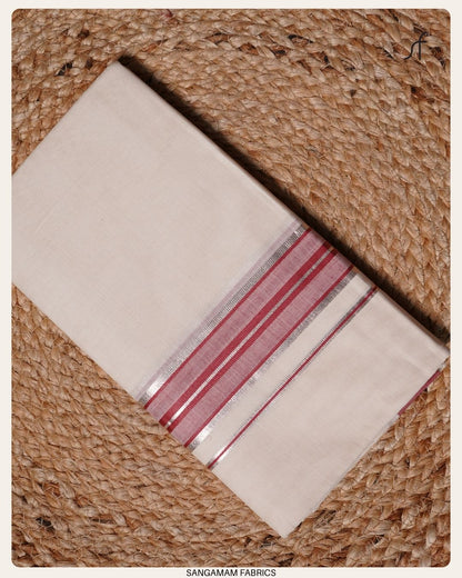 IVORY STRIPE COTTON  MUNDU