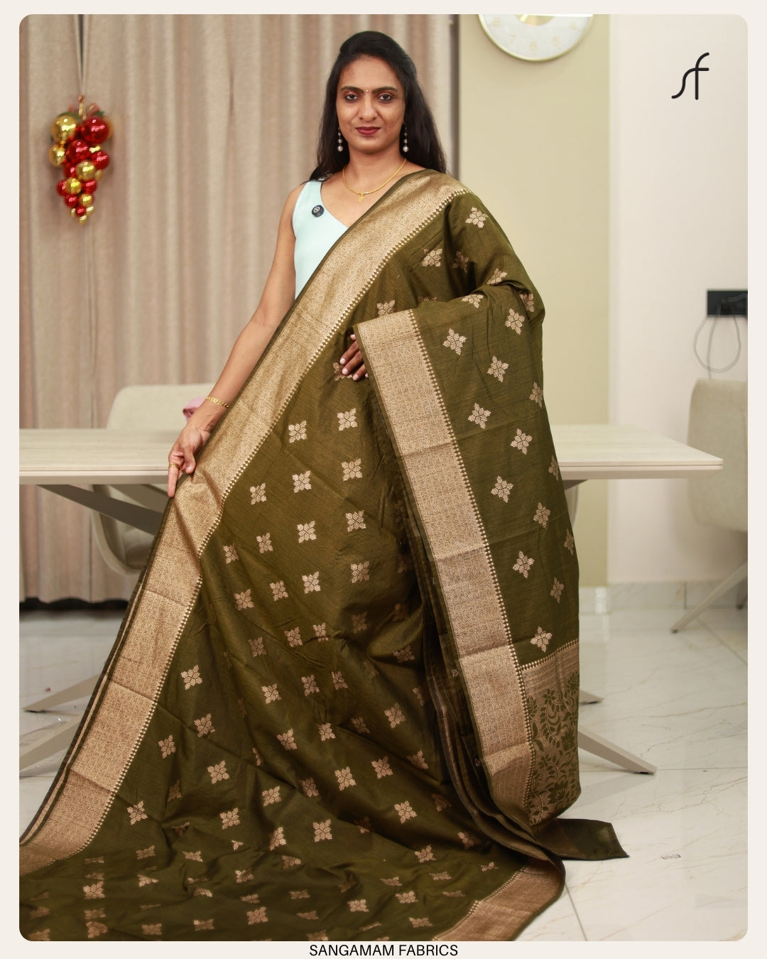 SEMI JUTE BANARASI SAREE