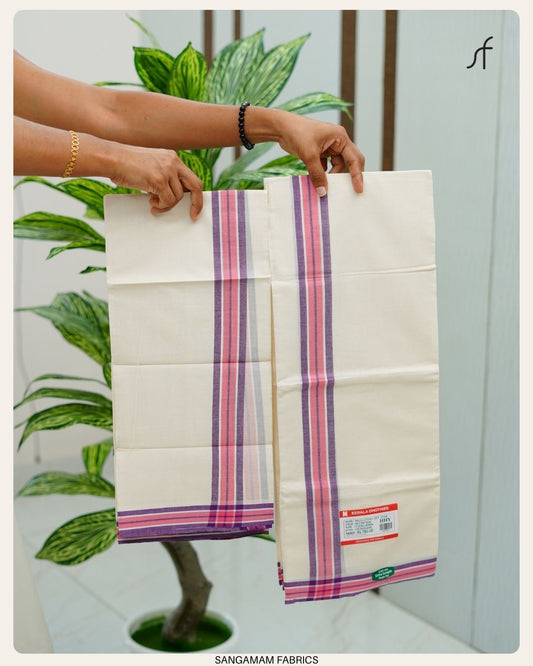 MULTI COLOURED STRIPE SET MUNDU
