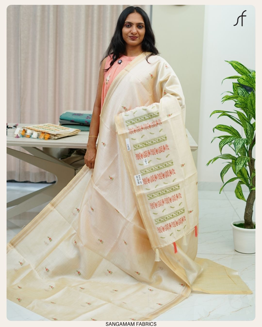 SEMI TUSSAR SILK SAREE