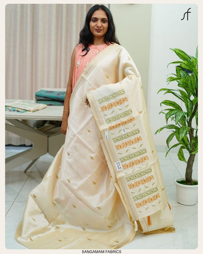 SEMI TUSSAR SILK SAREE
