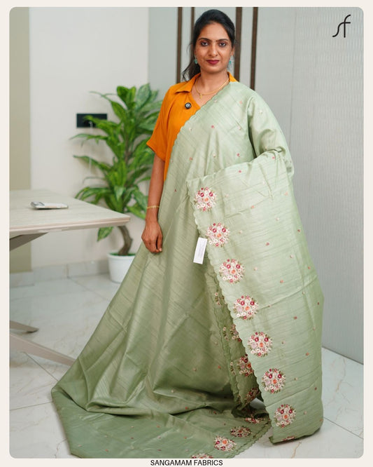 SEMI TUSSAR SILK SAREE