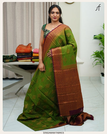 KOLAM DESIGN BANARASI SAREE