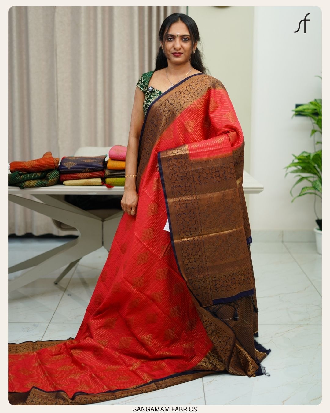 KOLAM DESIGN BANARASI SAREE