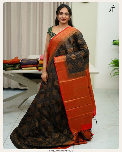 KOLAM DESIGN BANARASI SAREE