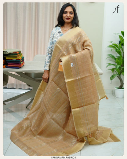 LINEN TISSUE SAREE