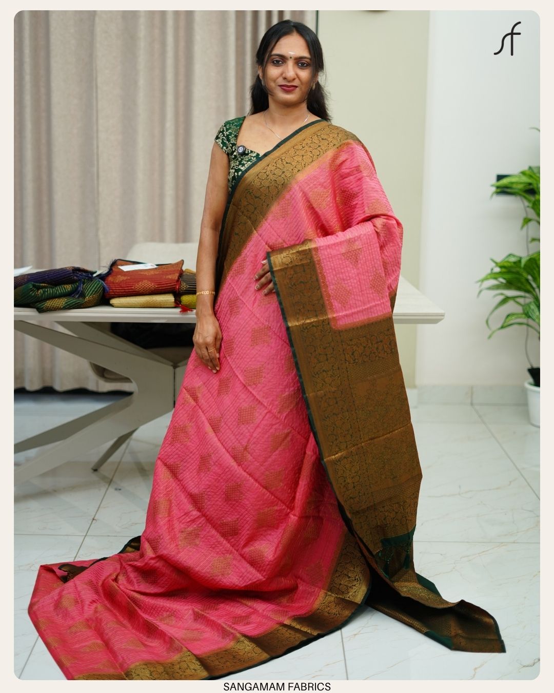 KOLAM DESIGN BANARASI SAREE