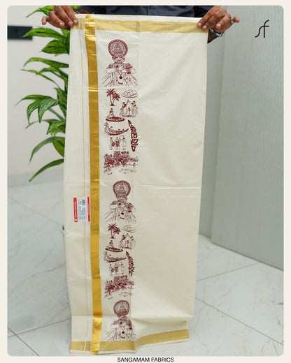 KERALA DETAILED KASAVU DOUBLE MUNDU