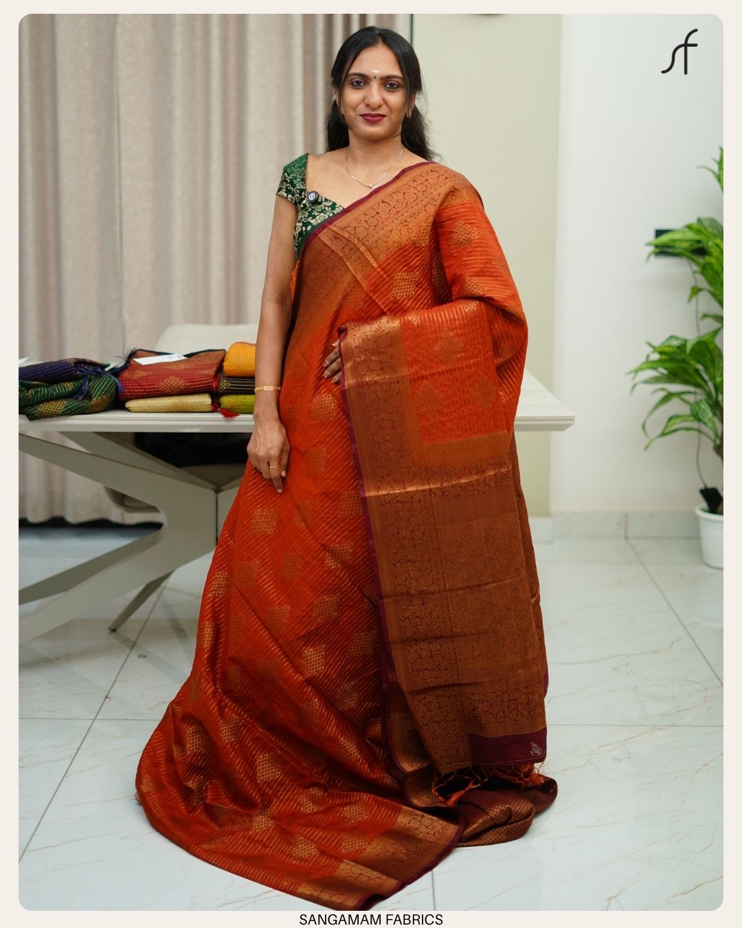 KOLAM DESIGN BANARASI SAREE