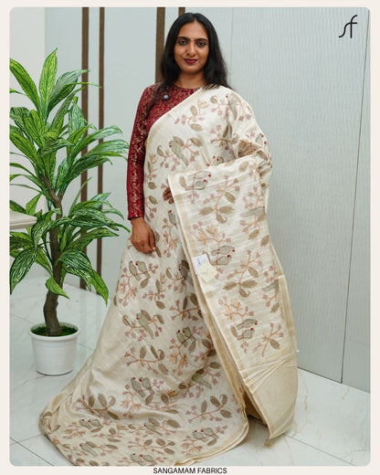 SEMI TUSSAR SILK SAREE