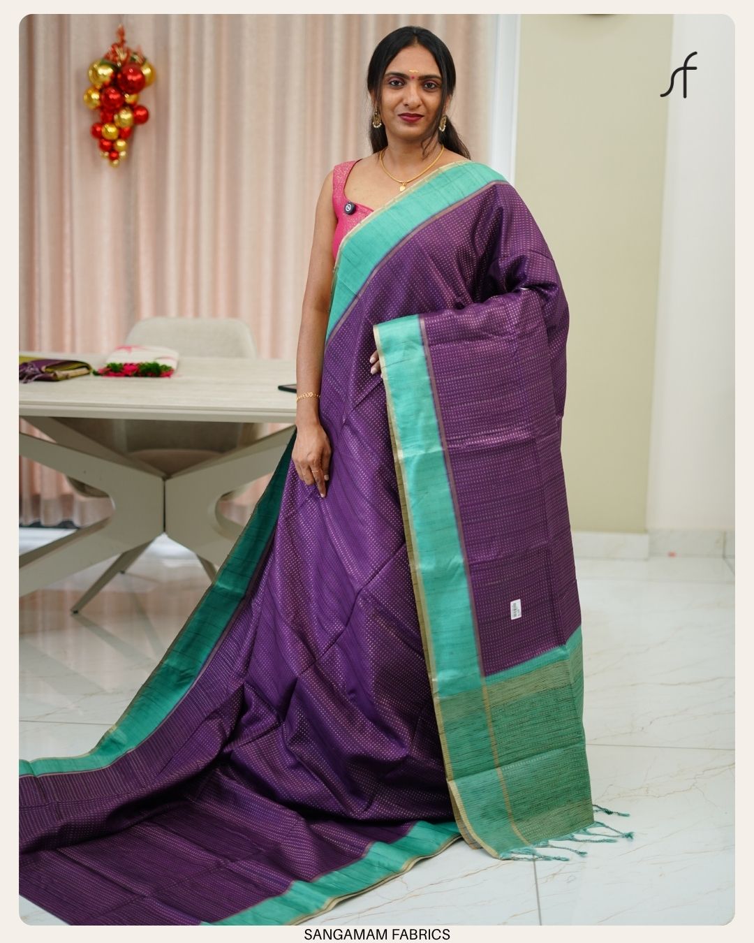 SEMI GHICHA TUSSAR SAREE