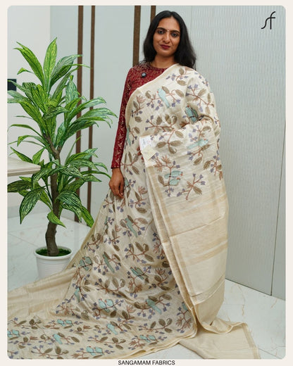 SEMI TUSSAR SILK SAREE