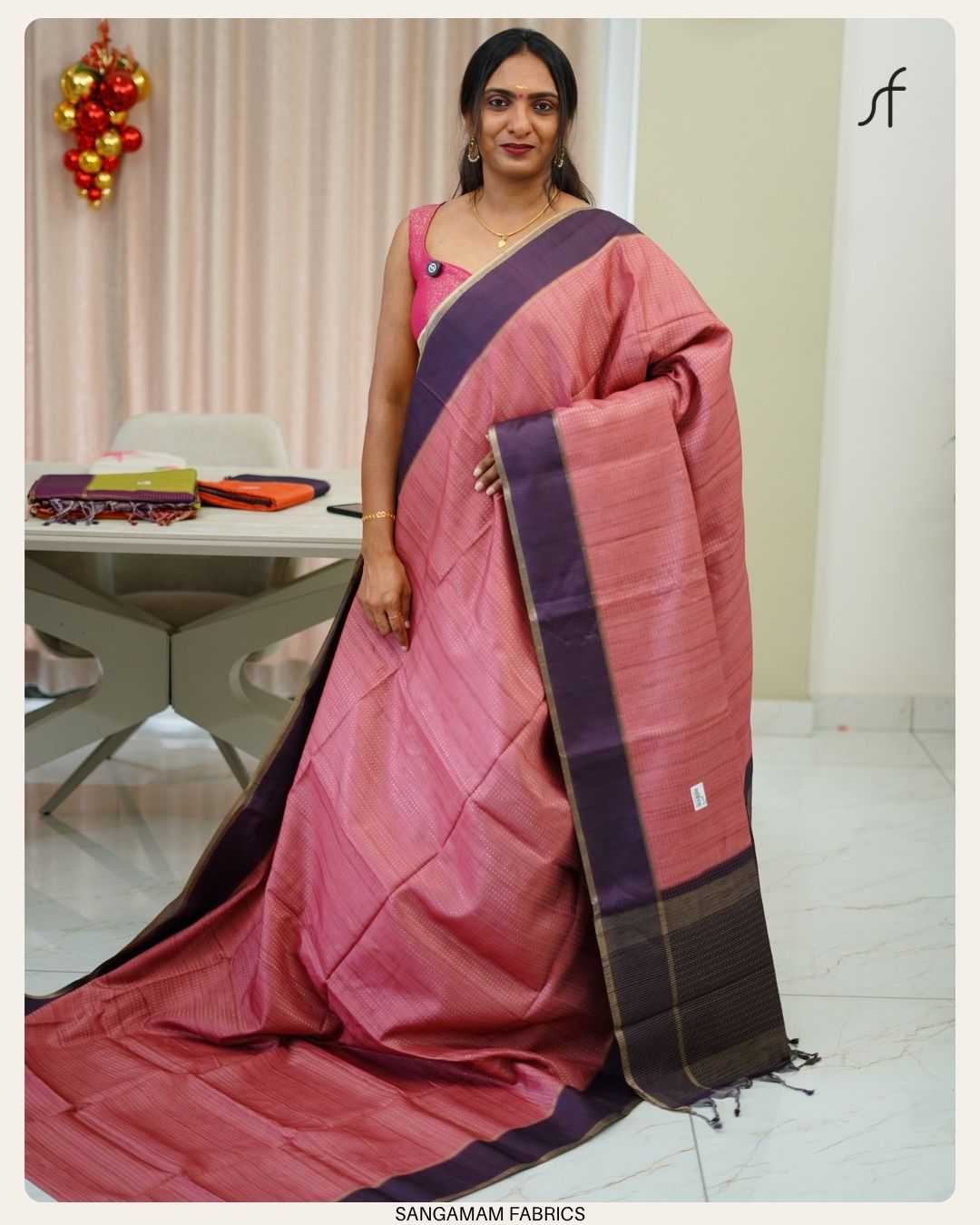 SEMI GHICHA TUSSAR SAREE