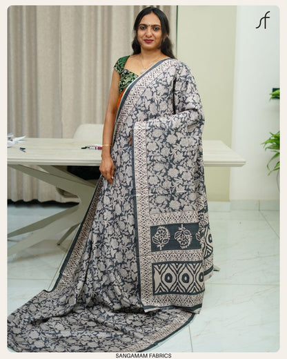 SEMI TUSSAR SILK SAREE
