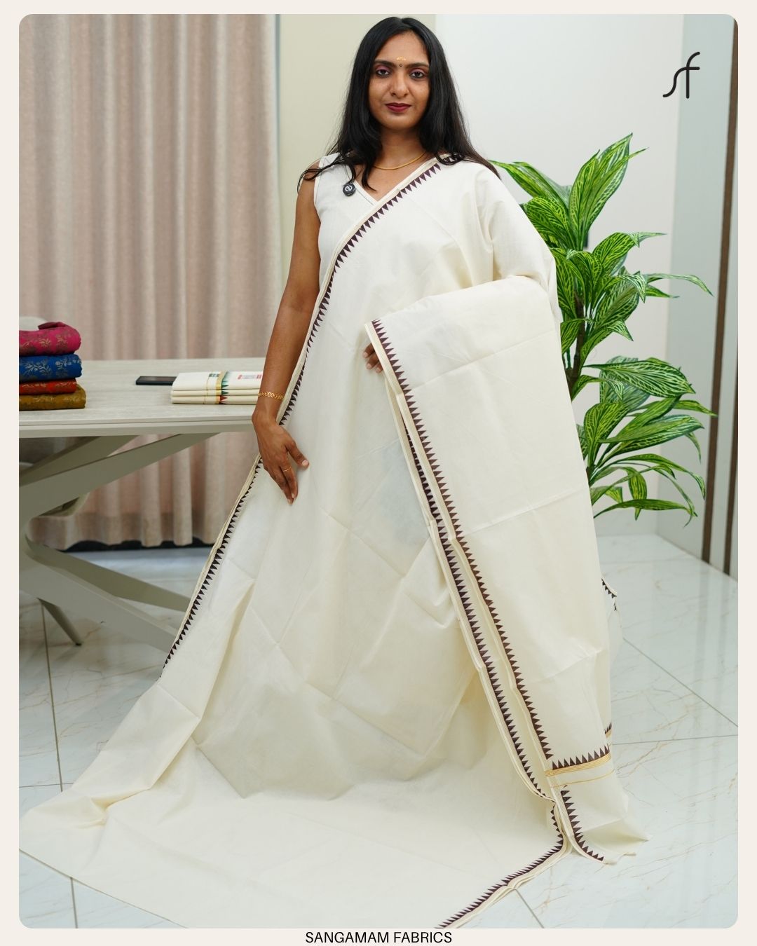 TEMPLE DETAILED KERALA SET SAREE
