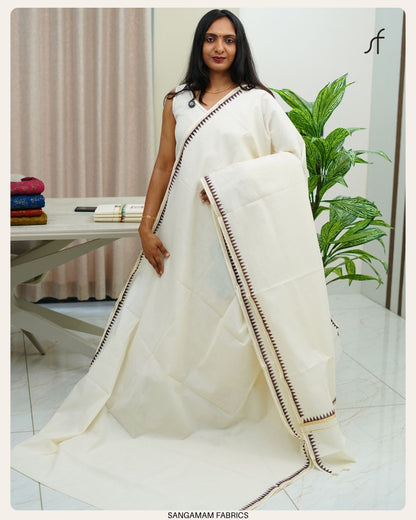TEMPLE DETAILED KERALA SET SAREE