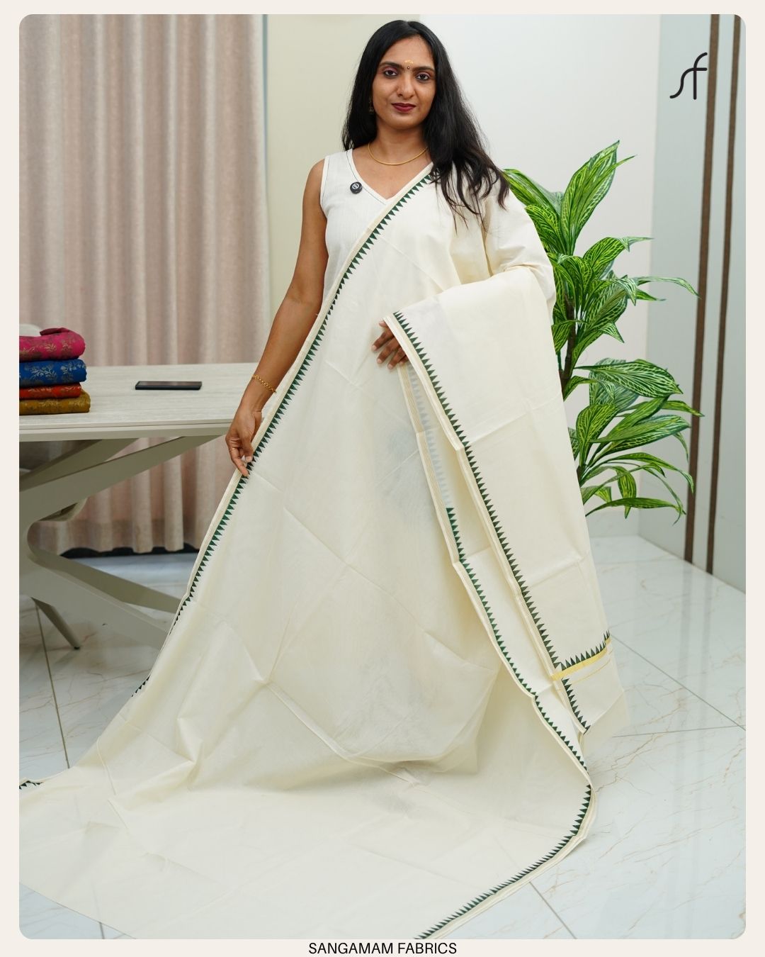 TEMPLE DETAILED KERALA SET SAREE