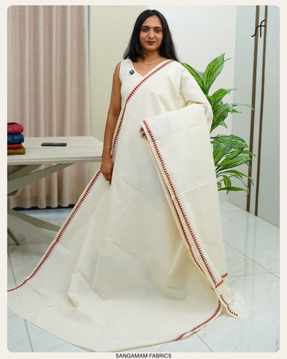 TEMPLE DETAILED KERALA SET SAREE