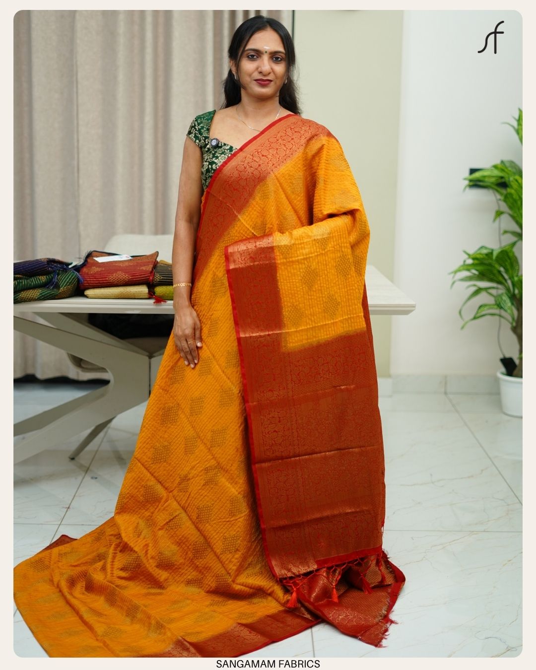 KOLAM DESIGN BANARASI SAREE