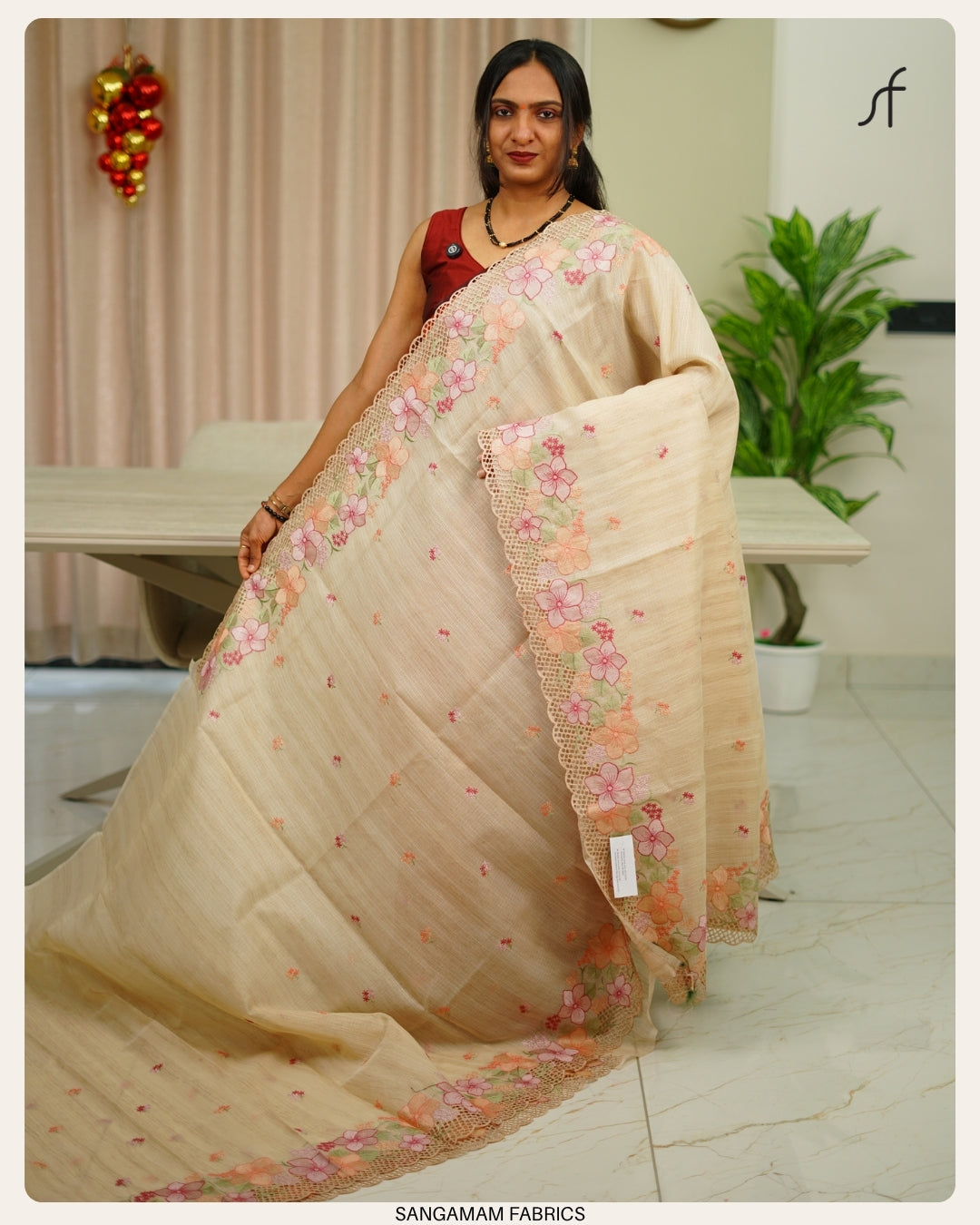 NET COTTA SAREE