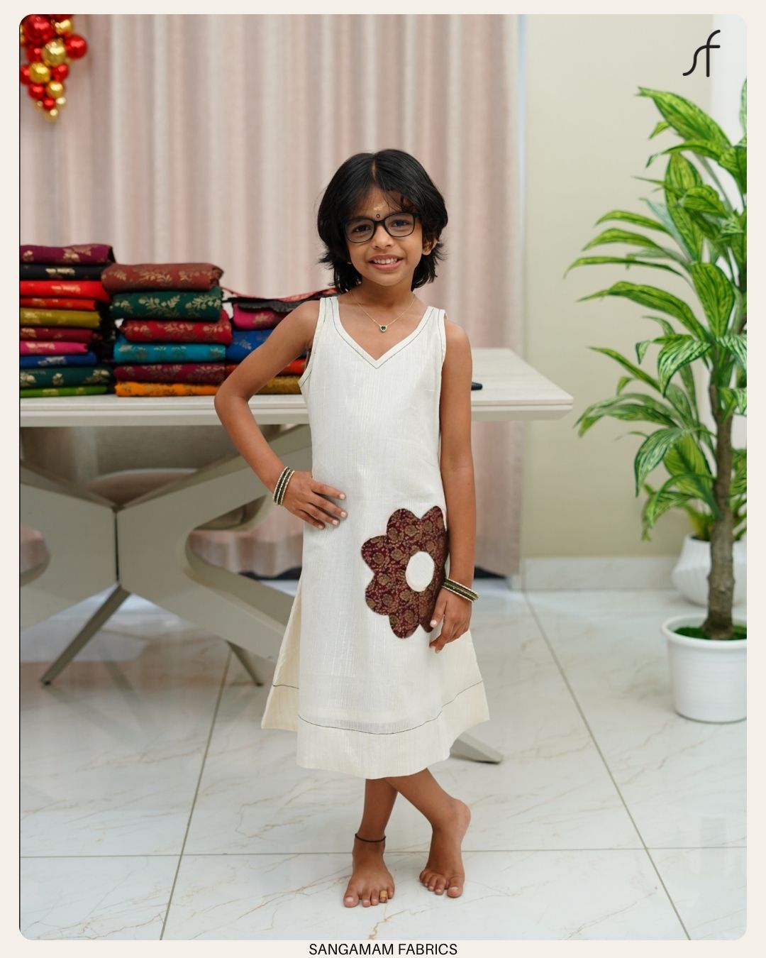 A LINE COTTON DRESS