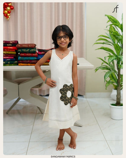A LINE COTTON DRESS