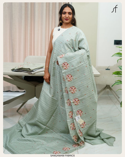 SEMI TUSSAR SILK SAREE