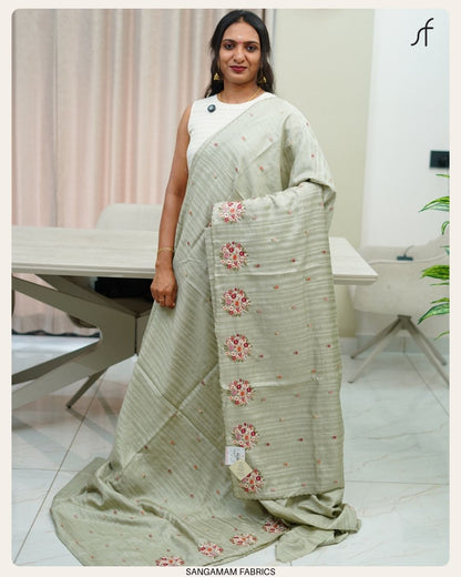 SEMI TUSSAR SILK SAREE