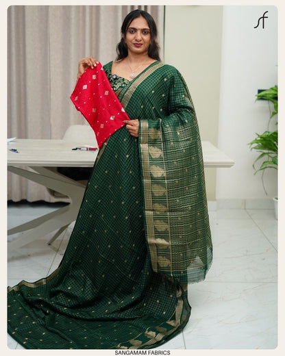 SEMI GEORGETTE BANARASI SAREE